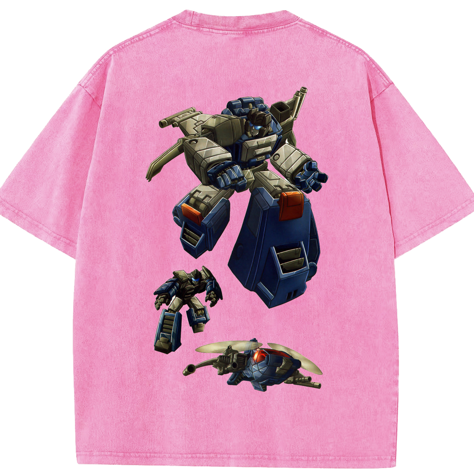 （画像用）  綿100% ヴィンテージ風 半袖Tシャツ（背面プリント）